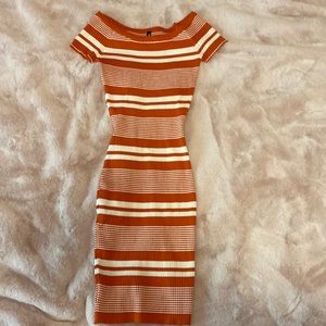 Cool Attitude brand Tight ribbed knee length dress